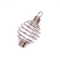 Gabbietta spirale piccola 2 cm diametro in acciaio