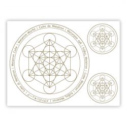 Adesivo per la memoria dell'acqua CUBO DI METATRON - serie CLASSIC - MADE IN ITALY