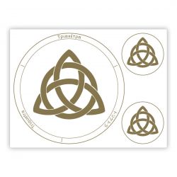 Adesivo per la memoria dell'acqua TRIQUETRA - serie CLASSIC - MADE IN ITALY
