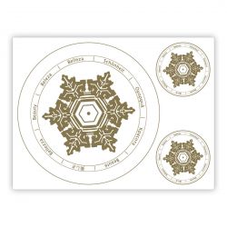 Adesivo per la memoria dell'acqua BELLEZZA - serie CRYSTAL - MADE IN ITALY