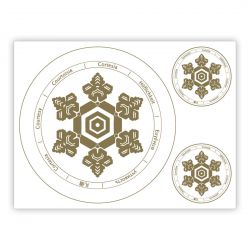 Adesivo per la memoria dell'acqua CORTESIA - serie CRYSTAL - MADE IN ITALY