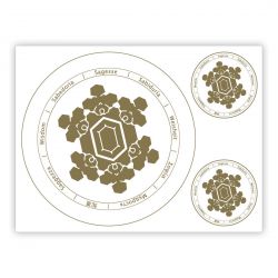 Adesivo per la memoria dell'acqua SAGGEZZA - serie CRYSTAL - MADE IN ITALY
