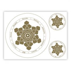 Adesivo per la memoria dell'acqua SOCCORSO - serie CRYSTAL - MADE IN ITALY