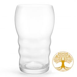 Bicchiere Galileo con albero della vita Gold 0,5 L - Nature's Design