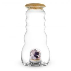 Brocca Cadus con tappo in olivo e base con gemme 1.5 L - Nature's Design