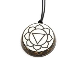 Pendente VITEC in orgonite purpurea Tara Yantra - modello A