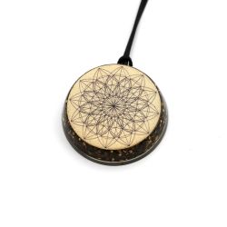Pendente VITEC in orgonite purpurea Sacred Star