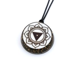 Pendente VITEC in orgonite purpurea Kali Yantra - modello A