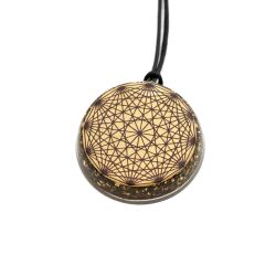 Pendente VITEC in orgonite purpurea Tesseratto - modello A
