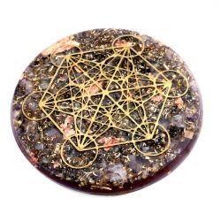 Mandala in orgonite Cubo di Metatron cm 19