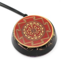 Pendente VITEC in orgonite purpurea Red Yantra