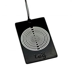 Piastra di Tesla LEG serie Geometry nera rettangolo 8,5x5,4cm Antenna Lakhovsky - Made in Italy