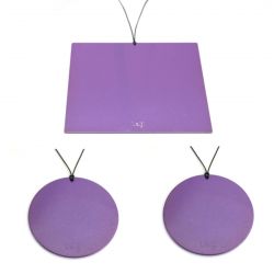 Piastra di Tesla LEG serie Sunny Plate KIT BREAKFAST Made in Italy antibatterica e glitterata (2 disco 10 cm + 1 quadrata 21x21)