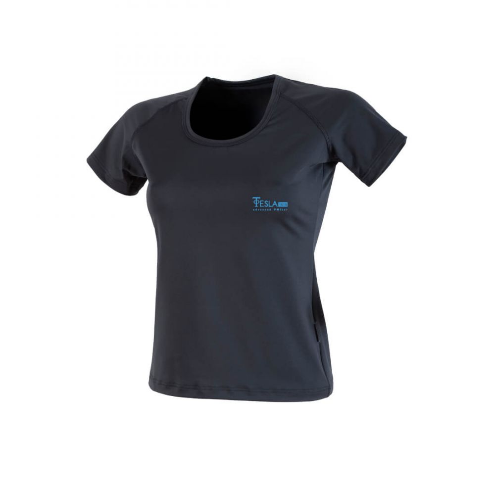 Tessuti FIR TESLA-1618 T-shirt donna nera S/M
