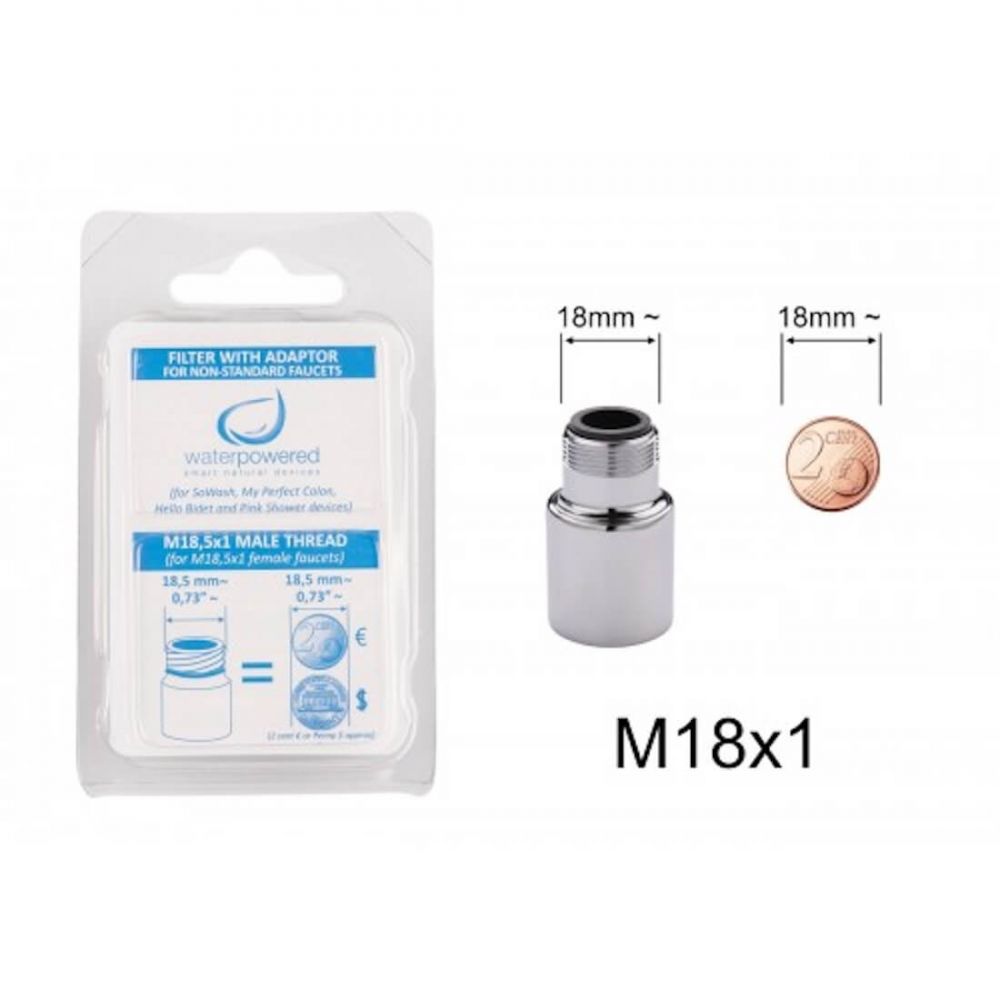 Filtro con adattatore non standard (accessorio) - Adattatore M18x1 per tutti i prodotti Waterpowered