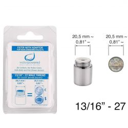 'Filtro con adattatore non standard Water Powered per filettatura esterna13/16''-27 per tutti i prodotti Waterpowered'