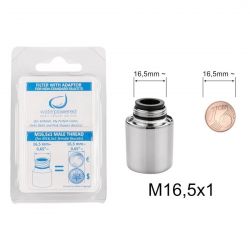Filtro con adattatore non standard Water Powered per filettatura esterna M16,5x1 per tutti i prodotti Waterpowered