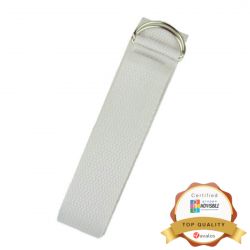 Yoga Cintura in cotone bianco con fibbia a D cm 250x3