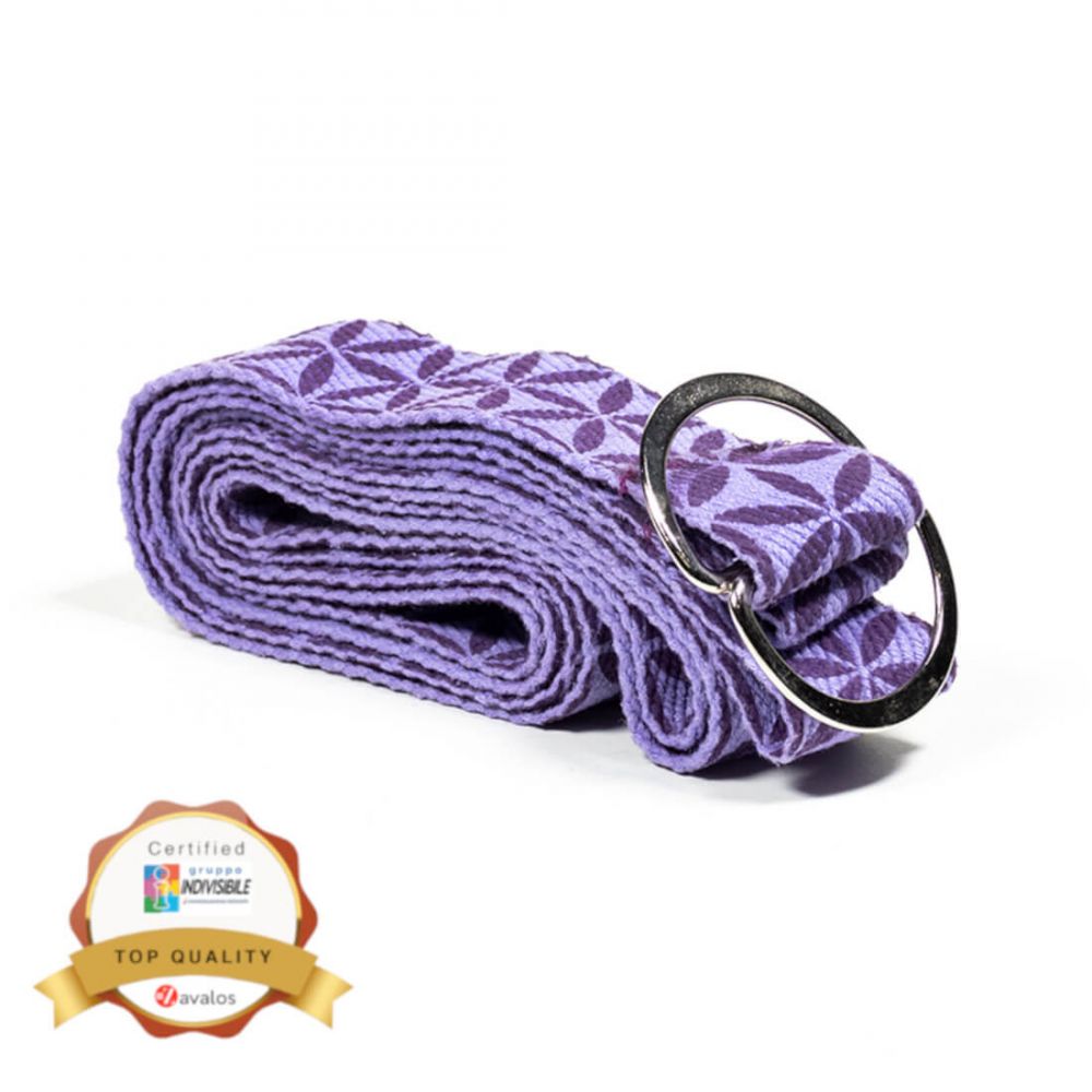 Yoga Cintura in cotone con fibbia a D cm 183x4