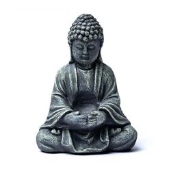 Buddha in vetro cemento cm 20x14x28