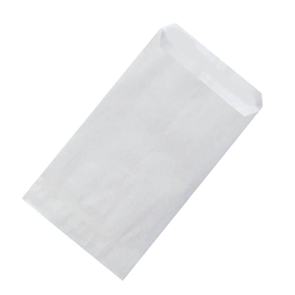200 buste BIANCHE cm 4x7 carta kraft