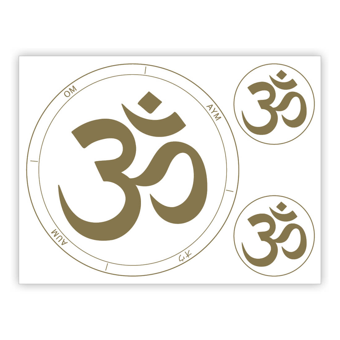 Adesivo per la memoria dell'acqua AUM - serie CLASSIC - MADE IN ITALY