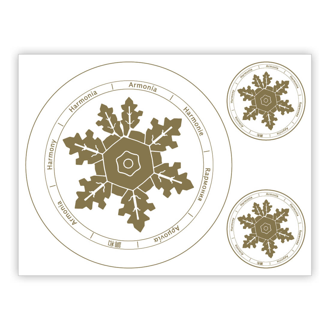 Adesivo per la memoria dell'acqua ARMONIA - serie CRYSTAL - MADE IN ITALY