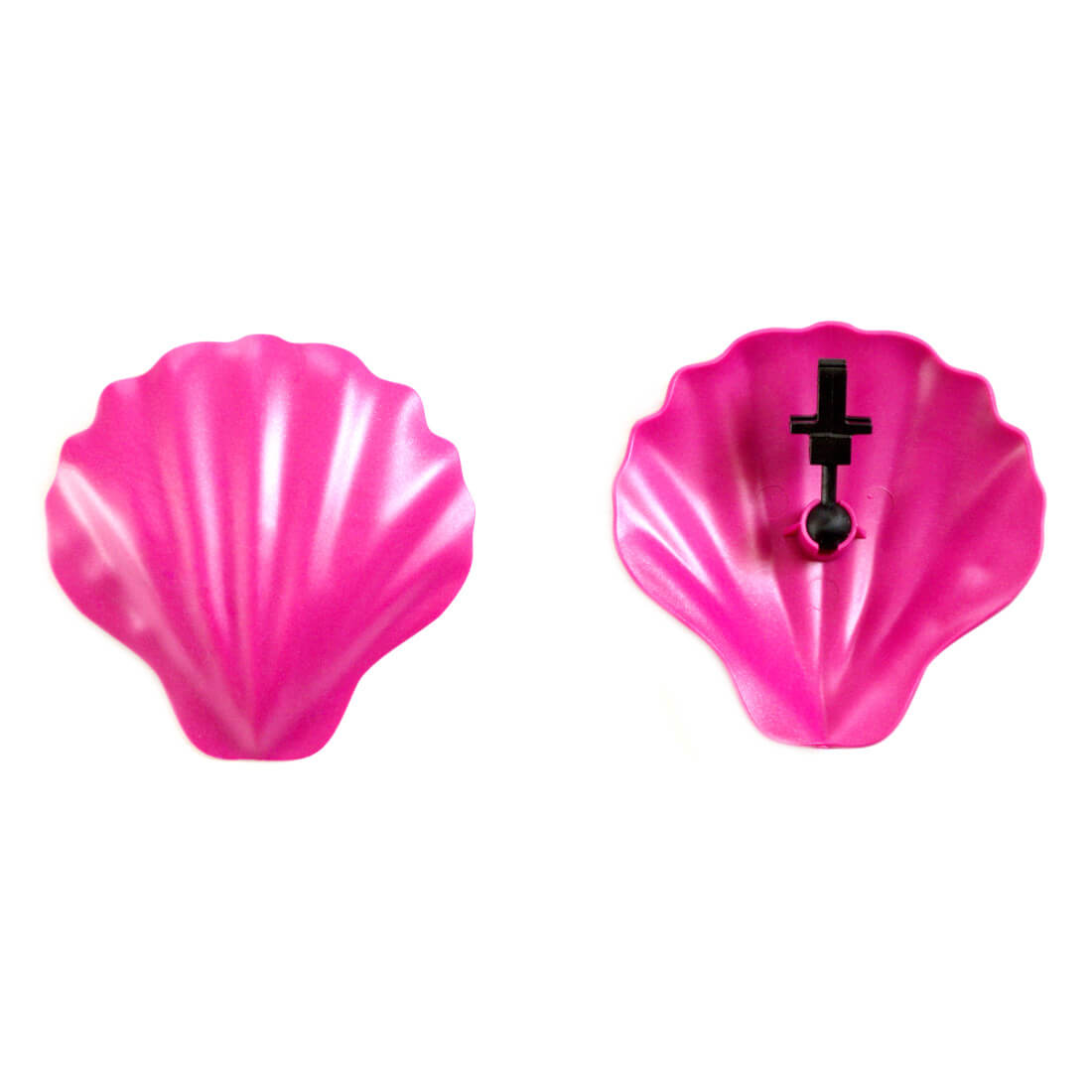 Conchiglia della salute climatizzante fucsia glitterato