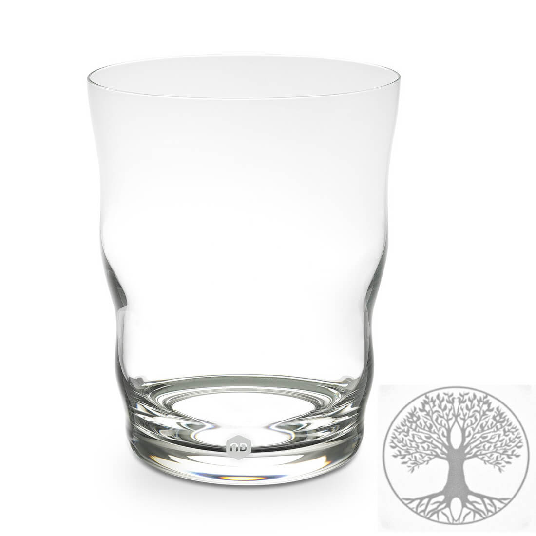 Bicchiere Jasmina con albero della vita Laserato 0.3 L - Nature's Design