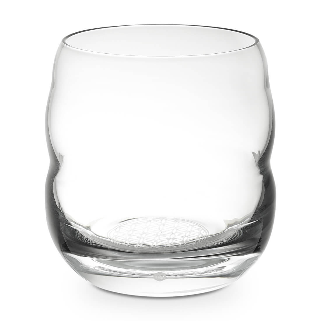 Bicchiere Mythos con fiore della vita White 0.25 L - Nature's Design