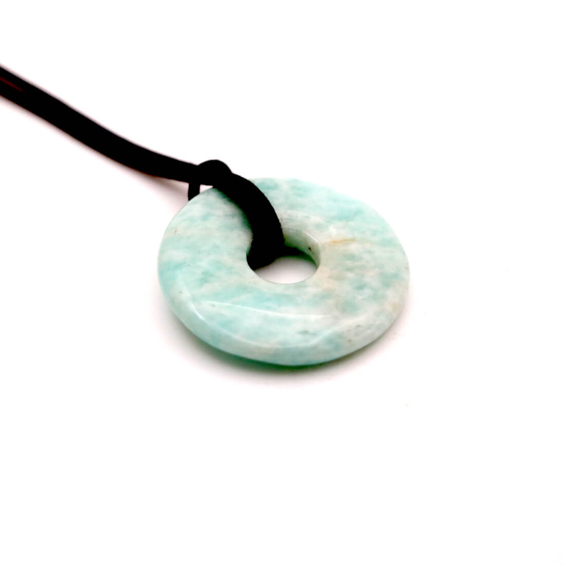 Disco Pi Amazzonite diametro 30mm con cordino