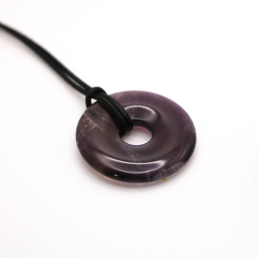 Disco Pi Ametista extra diametro 30mm con cordino