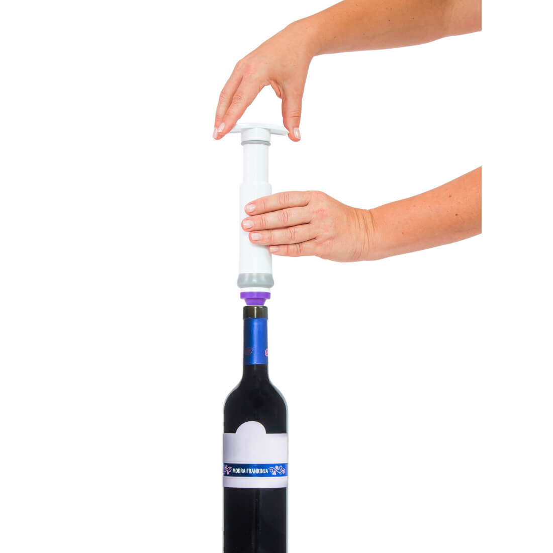 Tappi per sottovuoto Status per bottiglie 3 pezzi verde, viola e blu senza pompetta