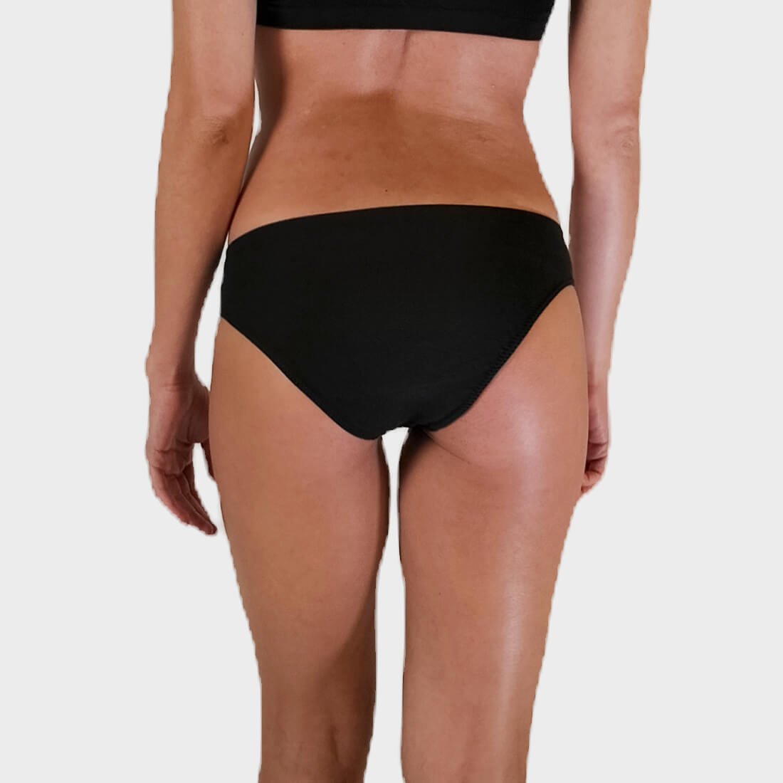Slip vita bassa INVISIBILE eucalipto/ricino tg. L/XL Nero