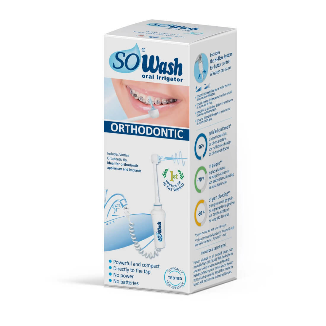 SoWash Orthodontic kit ortodontico con una testina ortodontica