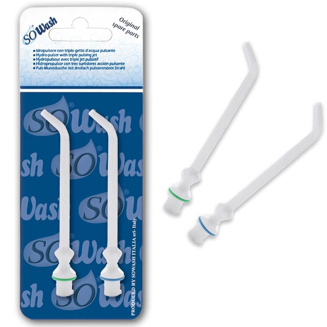 Testina getto singolo normale per idropulsore Vortice - 2 pz in blister - SoWash